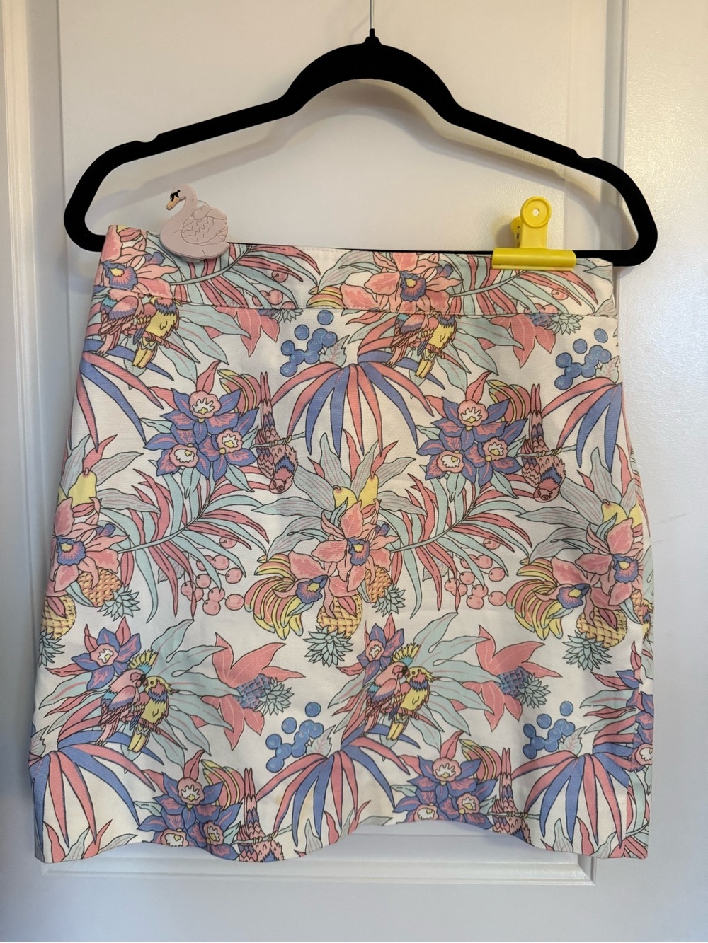 Talbots Cotton Pastel Tropical Floral Mini Skirt Girlhoodcore